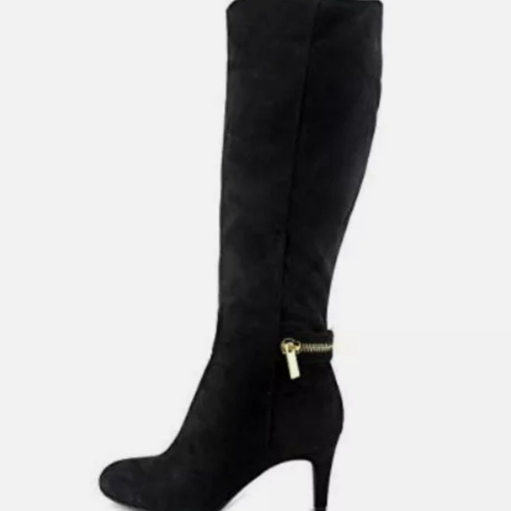 BCBGeneration Rigbie Women Round Toe Synthetic Black Knee High Boots - Size 10